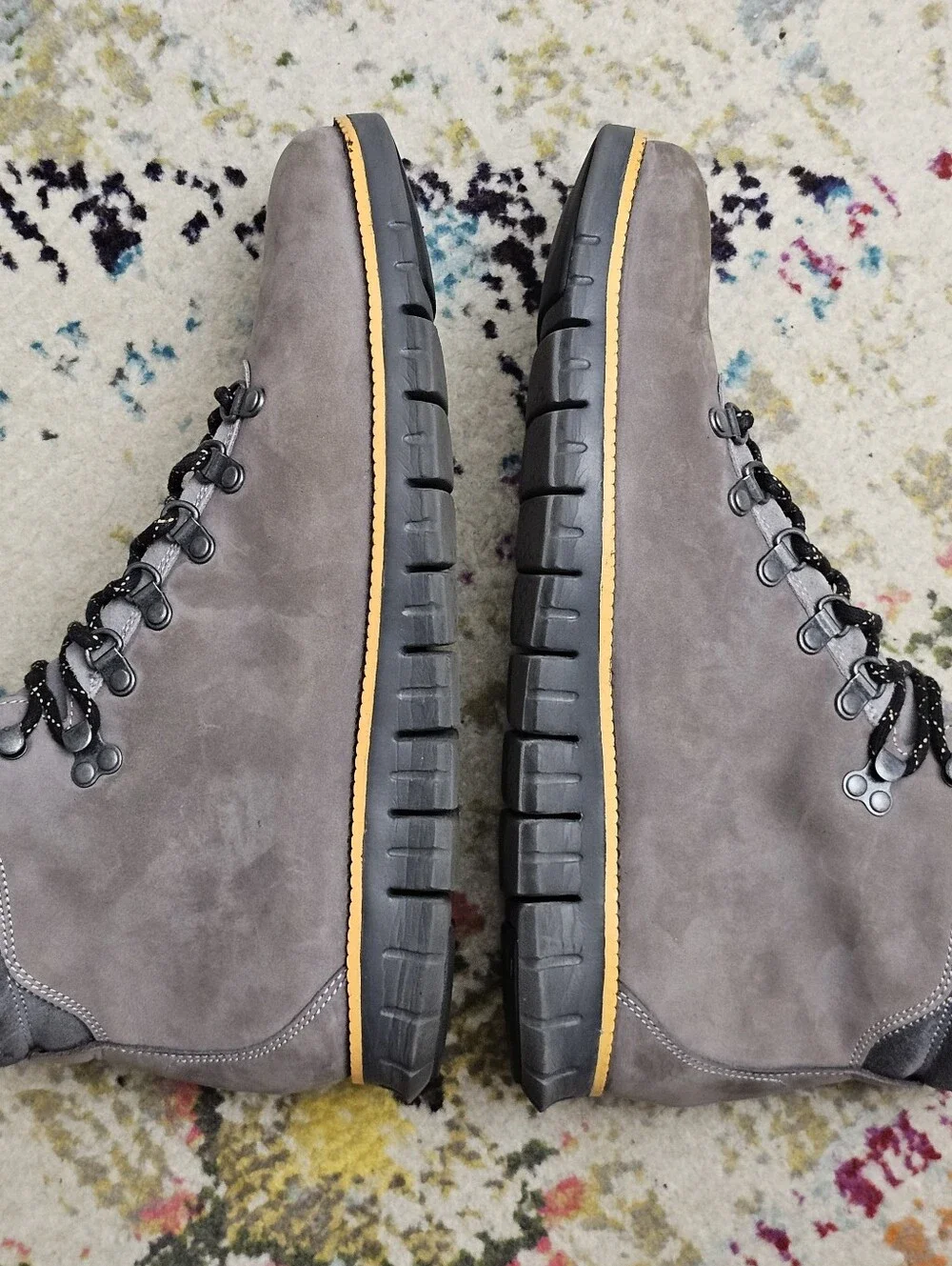 Cole Haan Zerogrand Boots Mens 11.5 Gray Water Resistant Trail Hiking C28735